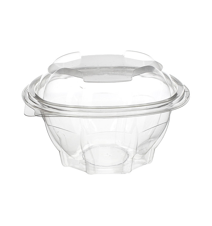 Salatschale Rund mit Klappdeckel PET 250ml (50 Stück) Salatschale Rund mit Klappdeckel PET 250ml (50 Stück)