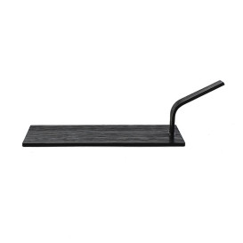 Mini-Bambusschaufel Schwarz Tapas 10x5 cm (100 Stück)