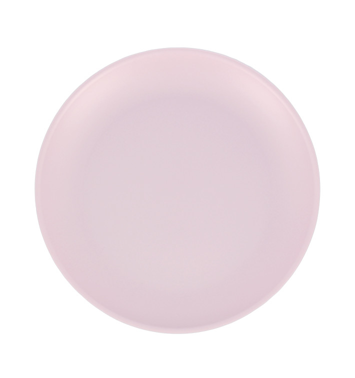 Wiederverwendbare Plastikteller PP Mineral Pink Ø23,5cm (54 Stück)