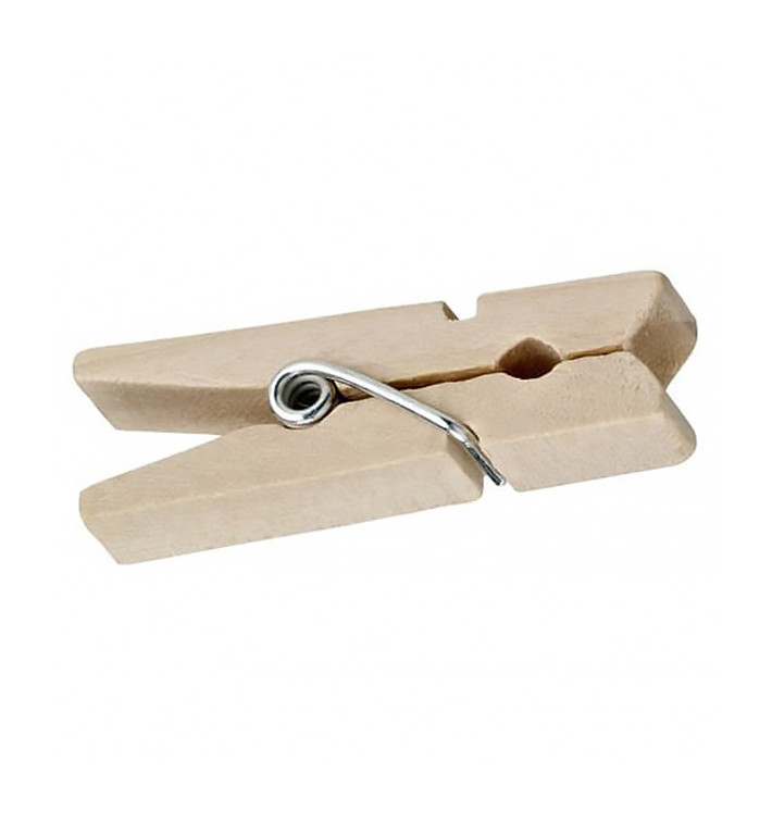 Mini Wäscheklammern aus Bambus 25mm (10000 Stück) Mini Wäscheklammern aus Bambus 25mm (10000 Stück)