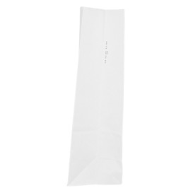 Papiertüten ohne Henkel Kraft-weiss 50g/m² 15+9x28cm (25 Stück)