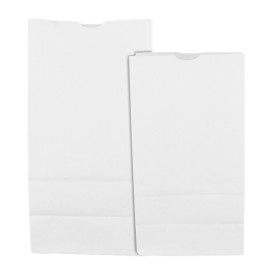 Papiertüten ohne Henkel Kraft-weiss 50g/m² 15+9x28cm (1.000 Stück)