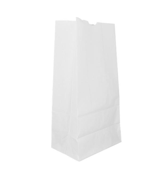 Papiertüten ohne Henkel Kraft-weiss 60g/m² 18+11x34cm (25 Stück) Papiertüten ohne Henkel Kraft-weiss 60g/m² 18+11x34cm (25 Stück)