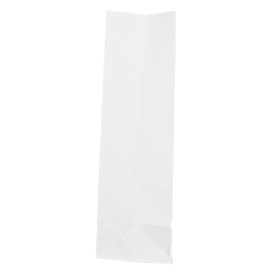 Papiertüten ohne Henkel Kraft-weiss 60g/m² 18+11x34cm (25 Stück)