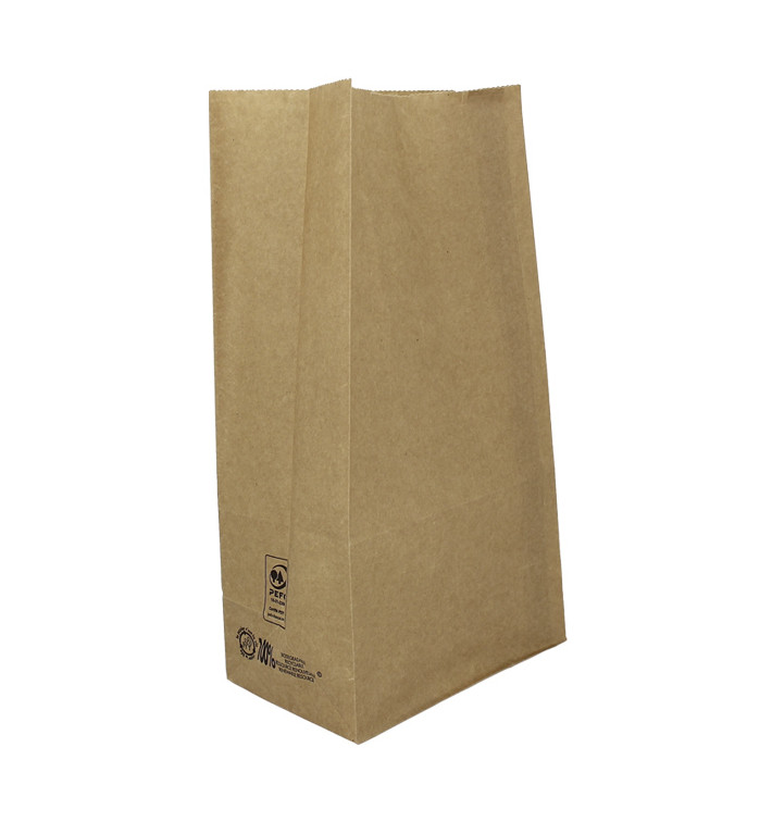 Papiertüten ohne Henkel Kraft braun 45g/m² 15+9x28cm (25 Stück) Papiertüten ohne Henkel Kraft braun 45g/m² 15+9x28cm (25 Stück)