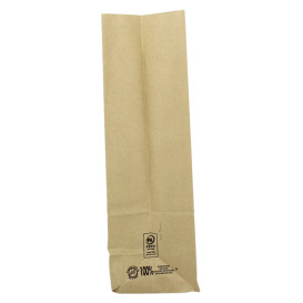 Papiertüten ohne Henkel Kraft braun 60g/m² 18+11x34cm (500 Stück)