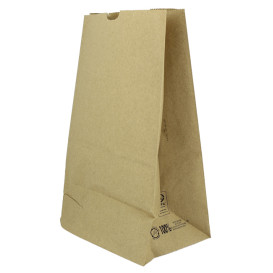 Papiertüten ohne Henkel Kraft braun 50g/m² 18+12x29cm (25 Stück)