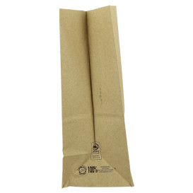 Papiertüten ohne Henkel Kraft braun 50g/m² 18+12x29cm (25 Stück)