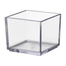 SAN "Cube" Schüssel Probierschale Transparent 65ml (72 Stück) 