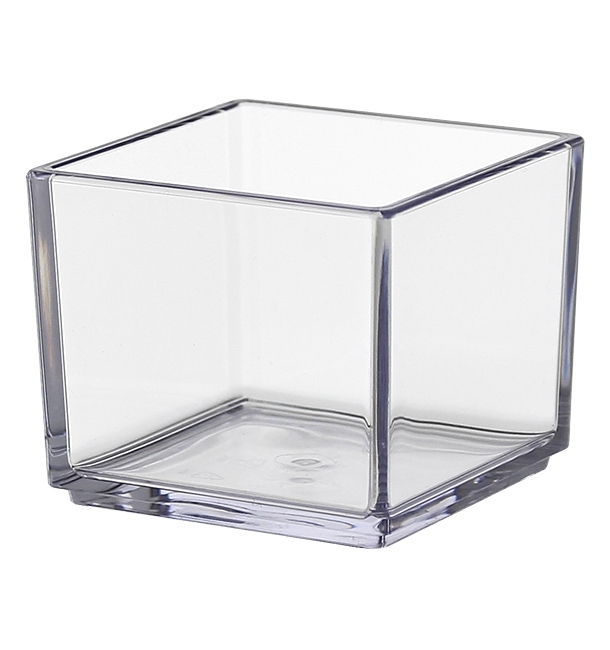 SAN "Cube" Schüssel Probierschale Transparent 65ml (6 Stück) 