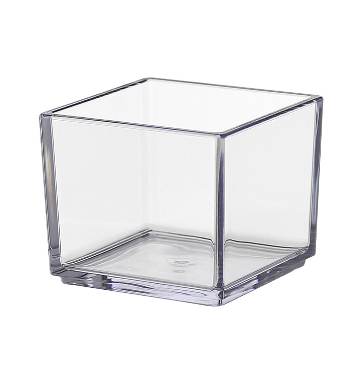 SAN "Cube" Schüssel Probierschale Transparent 65ml (6 Stück) 