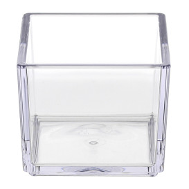 SAN "Cube" Schüssel Probierschale Transparent 65ml (6 Stück) 