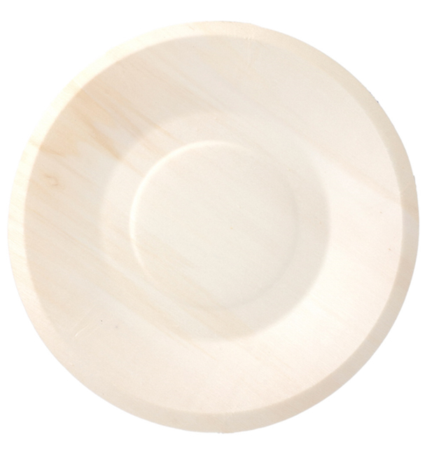 Teller aus Holz rund Ø19cm (50 Stück)