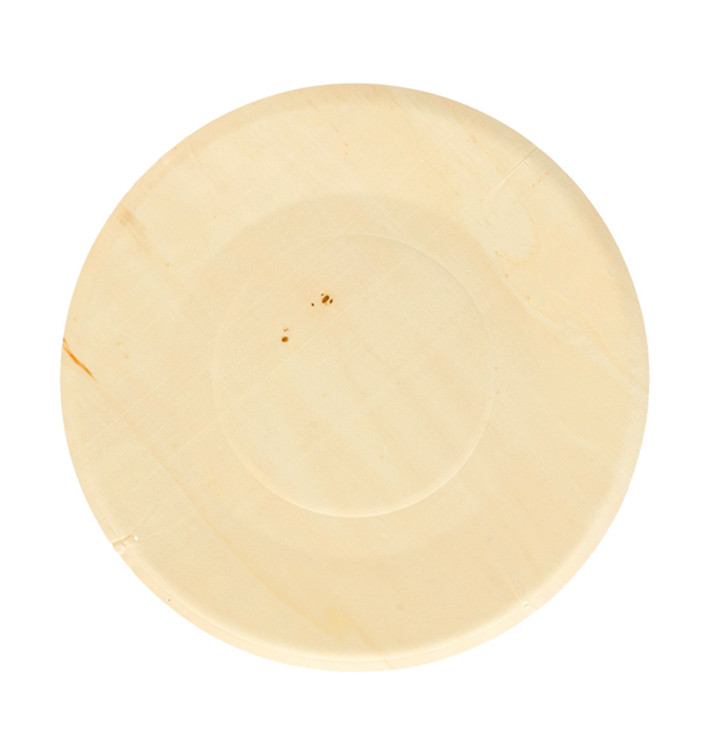 Teller aus Holz rund Ø21,5cm (50 Stück) Teller aus Holz rund Ø21,5cm (50 Stück)