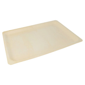 Tablett aus Holz rechteckig 40x28x2cm (10 Einheiten)