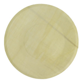 Teller aus Holz rund Ø21,5cm (50 Stück)