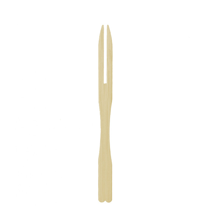 Mini Gabel aus Bambus 90mm (10000 Einh.) Mini Gabel aus Bambus 90mm (10000 Einh.)