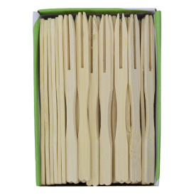 Mini Gabel aus Bambus 90mm (10000 Einh.)