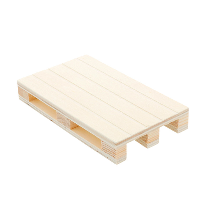 Holztablett Mini Paletten aus Holz 13x8x2cm (40 Stück) Holztablett Mini Paletten aus Holz 13x8x2cm (40 Stück)