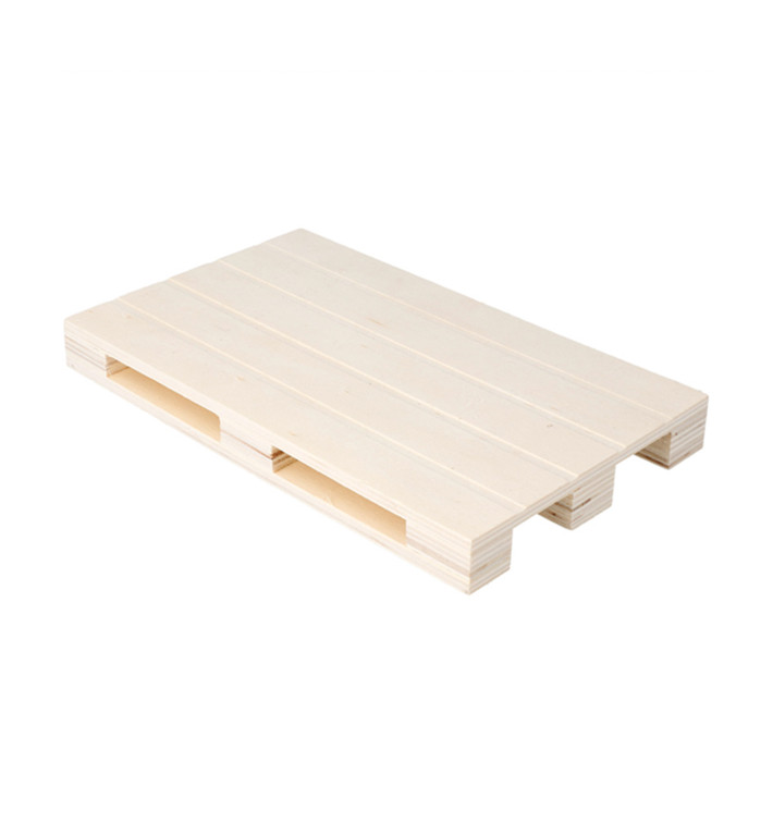 Holztablett Mini Paletten aus Holz 20x12x2cm (40 Stück)