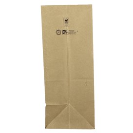 Papiertüten ohne Henkel Kraft braun 50g/m² 22+12x30cm (25 Stück)