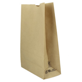 Papiertüten ohne Henkel Kraft braun 60g/m² 18+11x34cm (500 Stück)