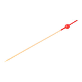 Bambusspieße Rote Kugel 120mm (100 Stück)