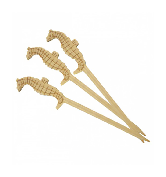 Bambusspieße Seepferdchen 90mm (100 Stück) Bambusspieße Seepferdchen 90mm (100 Stück)