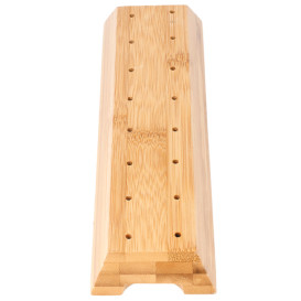 Spießhalter aus Bambus Braun 20x6x2cm (12 Stück)