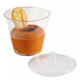 Plastikbox mit 20 herausnehmbaren runden Dessertbechern (1 Stück)