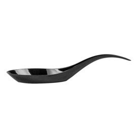 Häppchen-Löffel Plastik Schwarz 12cm (2000 Stück)