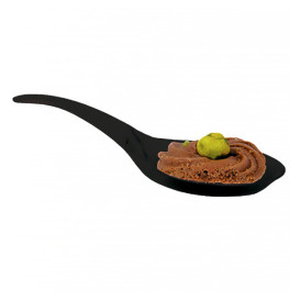 Häppchen-Löffel Plastik Schwarz 12cm (2000 Stück)