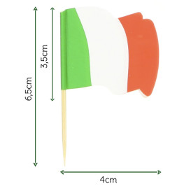 Holzspieße Flagge "Italien" 65mm (14.400 Einh.)