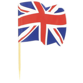 Holzspieße Flagge "UK" 65mm (144 Einh.)