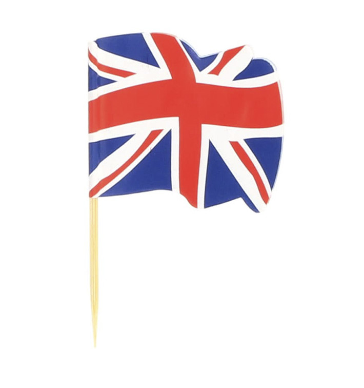 Holzspieße Flagge "UK" 65mm (14.400 Einh.)