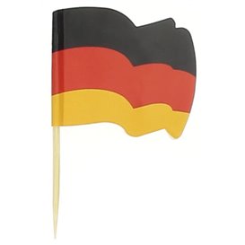 Holzspieße Flagge "Deutschland" 65mm (144 Einh.)