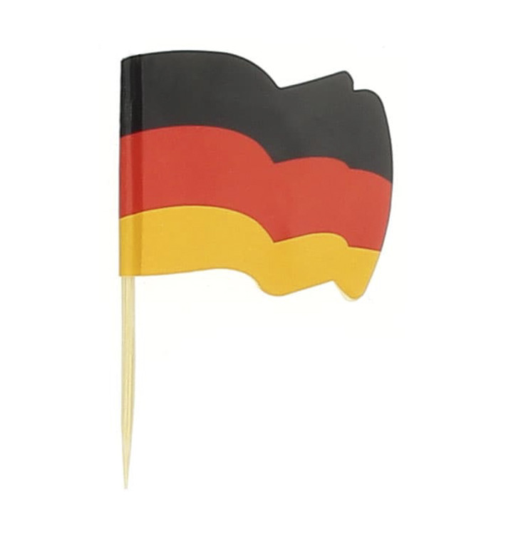 Holzspieße Flagge "Deutschland" 65mm (144 Einh.) Holzspieße Flagge "Deutschland" 65mm (144 Einh.)