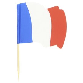 Holzspieße Flagge "Frankreich" 65mm (14.400 Einh.)