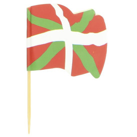 Holzspieße Flagge "Euskadi" 65mm (144 Einh.)