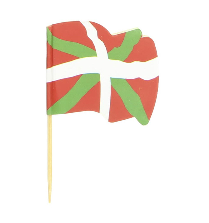 Holzspieße Flagge "Euskadi" 65mm (144 Einh.) Holzspieße Flagge "Euskadi" 65mm (144 Einh.)