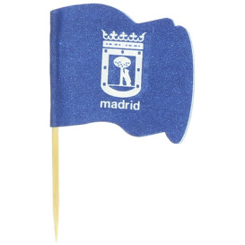 Holzspieße Flagge "Madrid" 65mm (14.400 Einh.)
