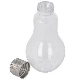 Glühbirnen-Flasche Transparent PET 400ml (200 Stück)