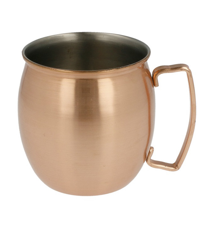 Mini Edelstahl-Krug Stahl Kupfer 540ml Ø86x100mm (6 Stück) Mini Edelstahl-Krug Stahl Kupfer 540ml Ø86x100mm (6 Stück)