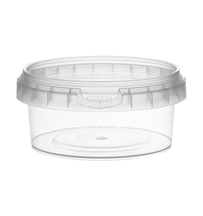 Verpackungsbecher aus Plastik mit Deckel 180ml Ø9,5 (504 Einh.) Verpackungsbecher aus Plastik mit Deckel 180ml Ø9,5 (504 Einh.)