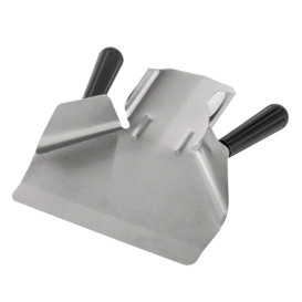 Schaufel Pommes 2 Griffe Rostfrei Silber 20x22,5x5cm (1 Stück)  