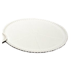 Pizzateller Pappe Weiß Ø33cm (50 Stück)