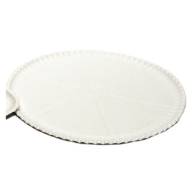 Pizzateller Pappe Weiß Ø33cm (200 Stück)