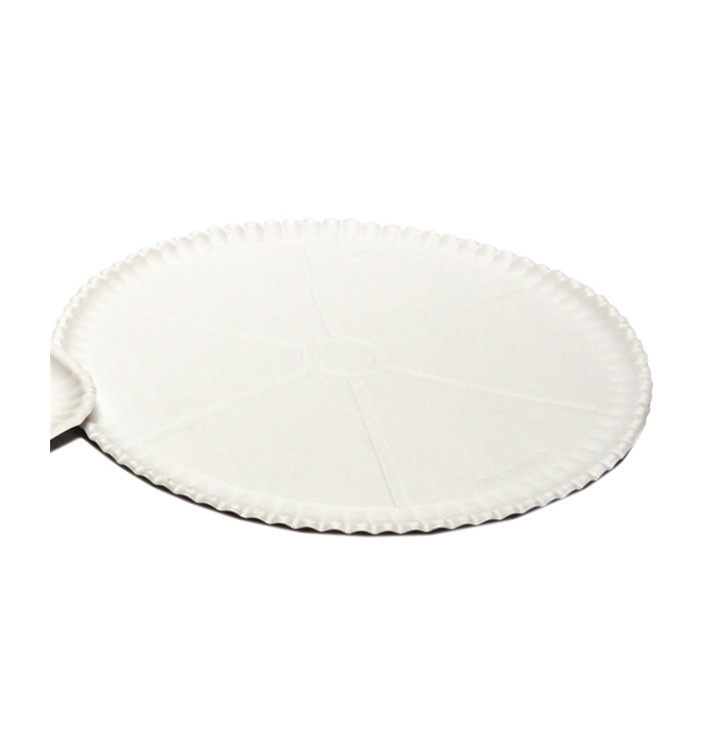 Pizzateller Pappe Weiß Ø33cm (200 Stück)