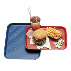 Plastiktablett rechteckig extra hart rot 35,5x45,3cm (1 Stück)