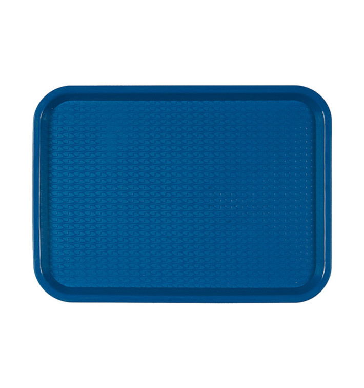 Plastiktablett rechteckig extra hart blau 27,5x35,5cm (24 Stück)